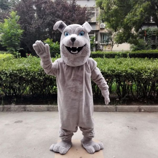 2024 Halloween Bull Dog Mascot Suit costume da gioco Halloween Abbigliamento per le attività di performance Promozione per le vendite Dimensioni per adulti