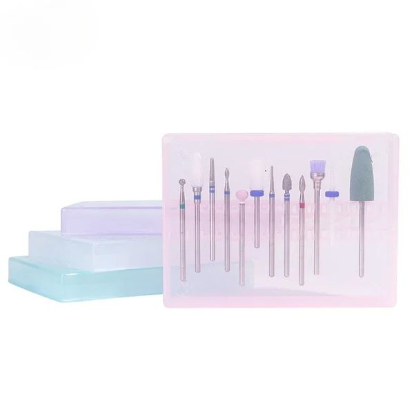 14 fori taglierini standard per perforazione per perforazione per trapano per trapano per manicure Organizzatore di manicure Organizzatore di scatole vuote Accessori per chiodi