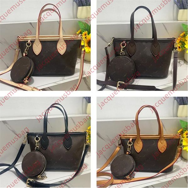 Frauen Tasche Bag Designer niemals Handtasche Full BB TOTE NF Leder 2-pc mit Münze Geldbeutel Schulter-Crossbody-Taschen Hobo Clutch Wallet Ladies Messenger Satchels Dhgate