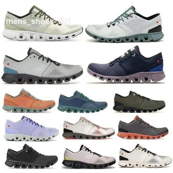 Cloud X Trainer Running Shoes Mans Woman Sneaker 3 1 Uma nuvens OC Nublado x3 x1 lavanda preta rock rock cinza run assussures tamanho 5 - 12 navio rápido