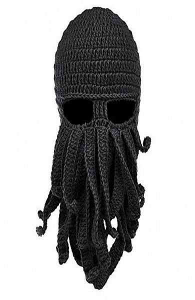 Maschera per il viso a maglia Octopus Cappello a corto di lana a maglia Masches da sci per sciogeni Event Party Halloween Cappello a maglia Cap Capillini BEANIE BEANIE GIFTS 9426181