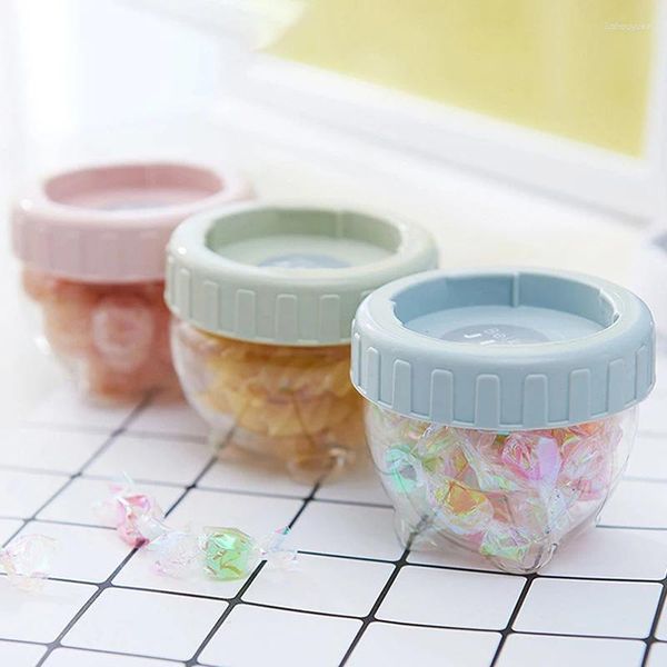 Platten 1-3 PC Grad Plastik transparent versiegelte Gläser Melonsamen Nüsse Getreide Schalen Süßigkeiten Snack Trocken Fruchtboxen Behälter