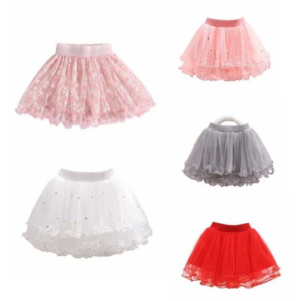 abito tutu baby rossa tutu perla gonna per ragazze d240507