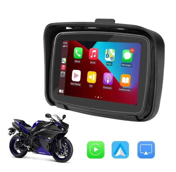 Aggiornamento del video Il display per auto con moto GPS per moto GPS GPS Original Schermata Wireless Auto Display Android Auto wireless