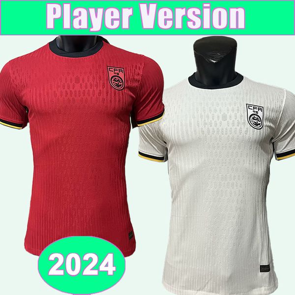 2024 China PR Mens Player Version Soccer Trikots Nationalmannschaft Zhang Wu Lei Zhang LP Xie PF Heimfußball -Hemden Kurzarm Uniformen