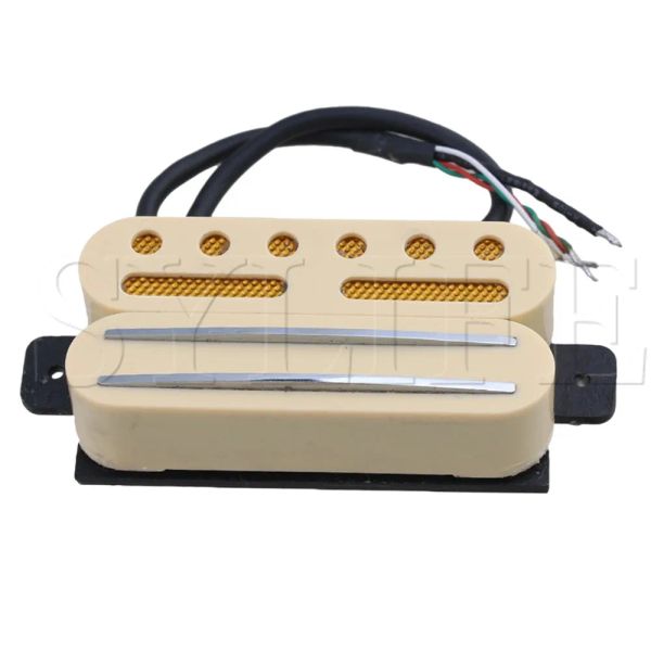 Accessori Pickup Humbucker a doppio binario in plastica in rame giallo per chitarra elettrica
