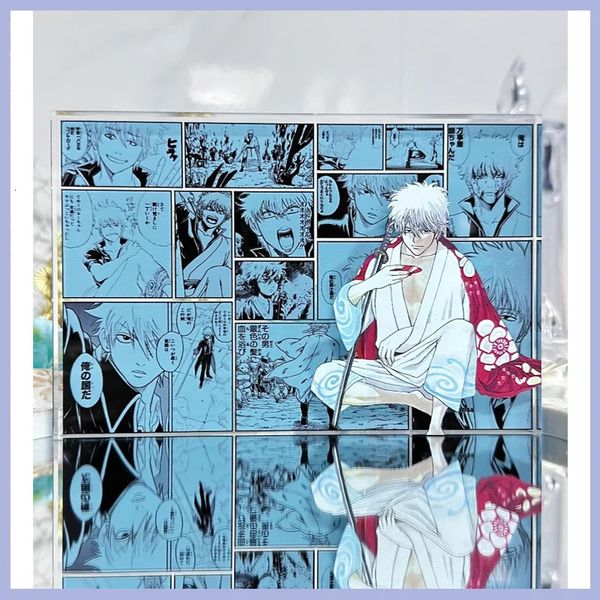 Gintama Stand Acrilico Blocksakata Gintoki Anime Hobby Goods Regali di animazione Derivati 240506