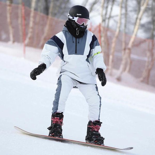 Skijacken Winter Frauen Ski Anzüge Kapuze -Mann Schnee Sets Outdoor weibliche Snowboard -Tracksuits warme winddichte Männer Sport Kleidung tragen Kostüm