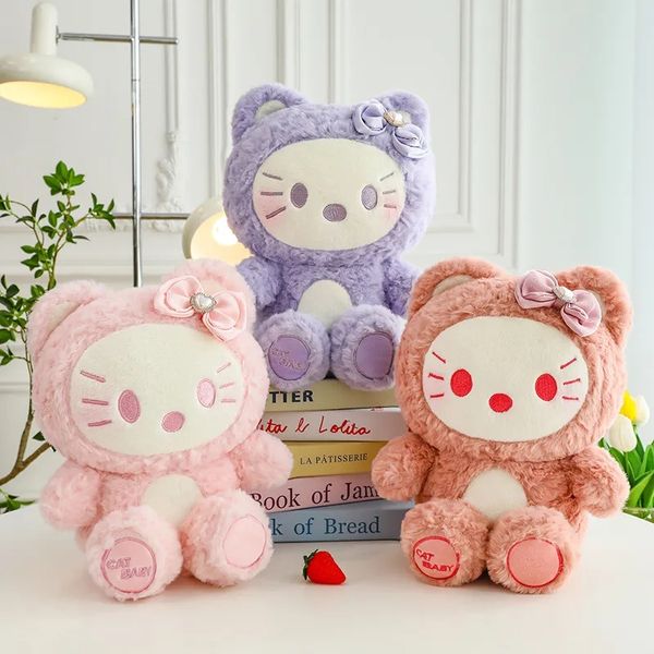 Novo Morandi Cute Kitten Plush Toys Jogos infantis Playmates Gifts Holiday Bedroom decoração de pequenos presentes