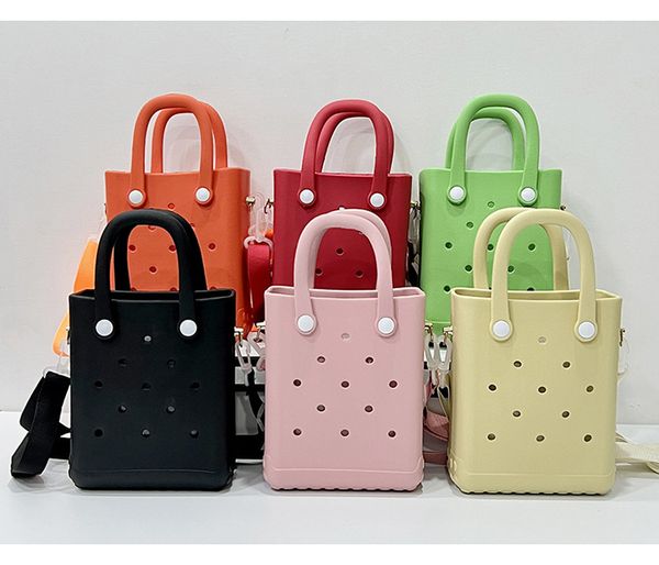 Silicone Mini Eva Beach Pop Bogs Bolsa de armazenamento de viagens Bolsa de borracha à prova d'água Fashion Shopp