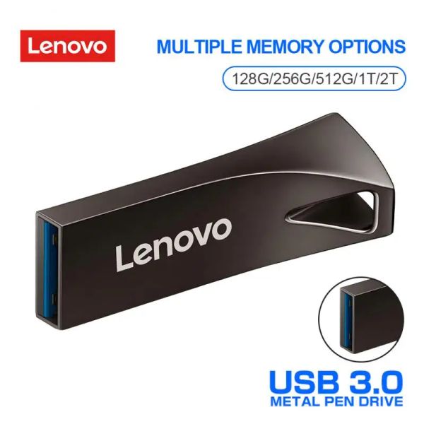 Адаптер Lenovo Pen Drive USB 3.0 Flash Disk Key USB 2TB 1TB USB -память Флэш -память карты творческие подарки для ноутбука/телевизор/автомобиль Бесплатная доставка