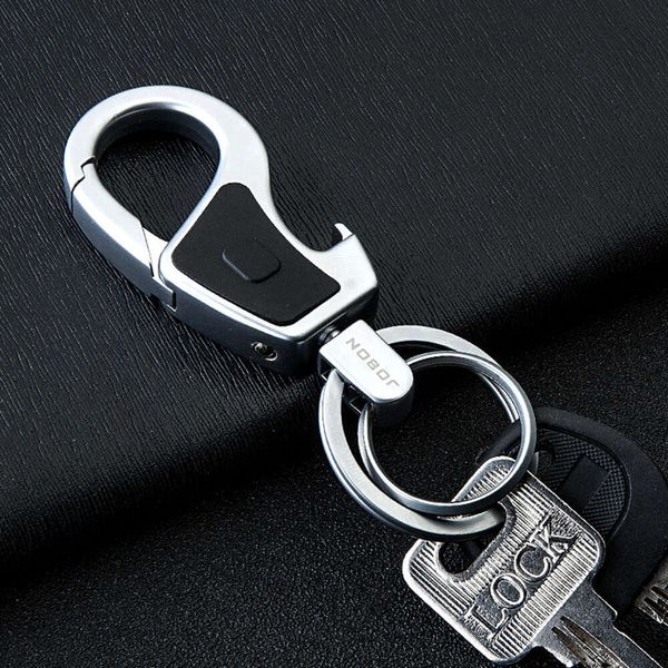 Hobon Wholesale Key Chain с светодиодным изготовлением светодиодного производства моды цинк сплав сплав с металлическими бутылочками с подарочной коробкой упаковкой