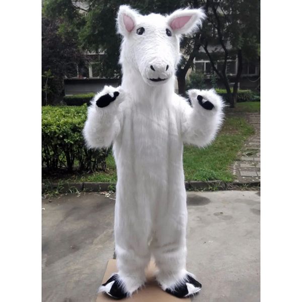 Halloween fofo mascote branco mascote de fantasia Adeços promocionais de fantasia Costumização de trajes de traje de traje de traje de traje de adulto tamanho do adulto