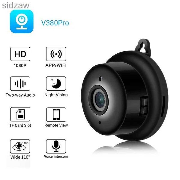 Mini Câmeras V380 Pro Mini HD Câmera 1080p WiFi IP Night Vision Security Mini Câmera Casa Casa Inteligente CCTV Detecção de movimento Vídeo DVR Câmera WX
