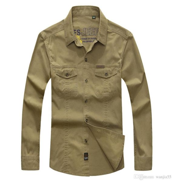 Men039s combattimento camicia militare statunitense Afs jeep traspirante top a maniche lunghe autunno l abbigliamento dell'esercito camisas m4xl shirt casual8468375