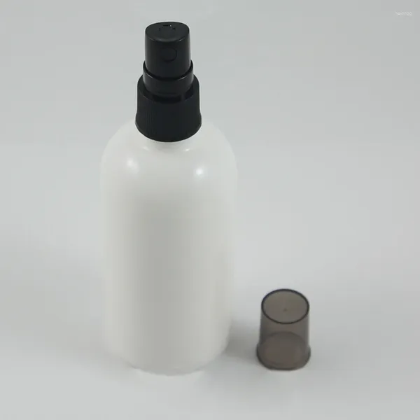 Бутылки для хранения 100 мл стеклянного контейнера с прозрачной крышкой духи упаковки опал белые бутылки материал в запасе