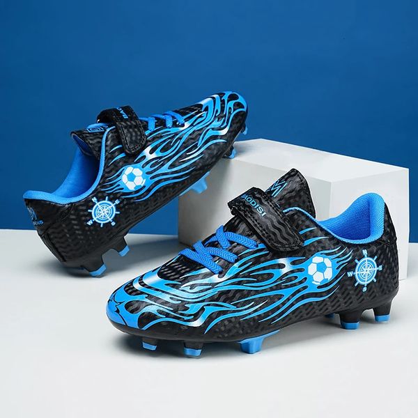 Sapatos infantis de futebol para garotos Treinamento de turfos de futebol Boot de futebol de esportes ao ar livre para crianças 240506