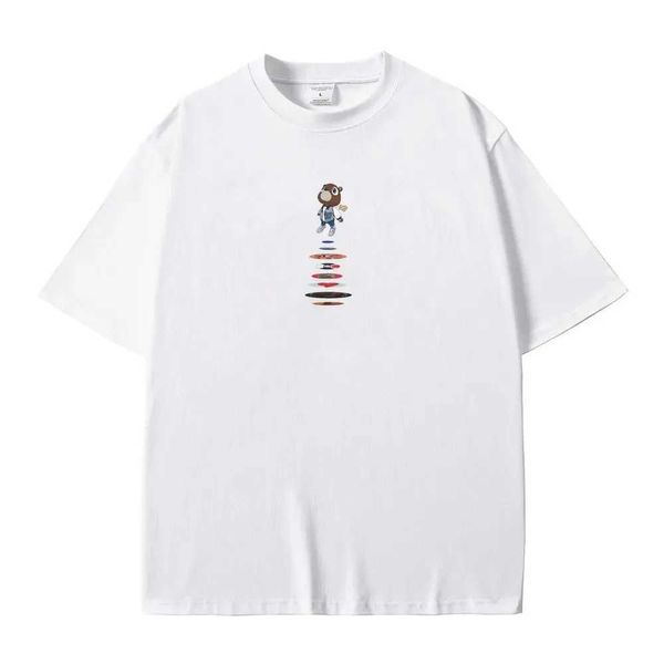 Erkek Tişörtler En İyi Ünlü Rapçi Mezuniyeti Kolej Bırakma Grafikleri Tshirt Erkekler Hip Hop Vintage T-Shirts Erkek Büyük Boy Tişört Tişört T240506