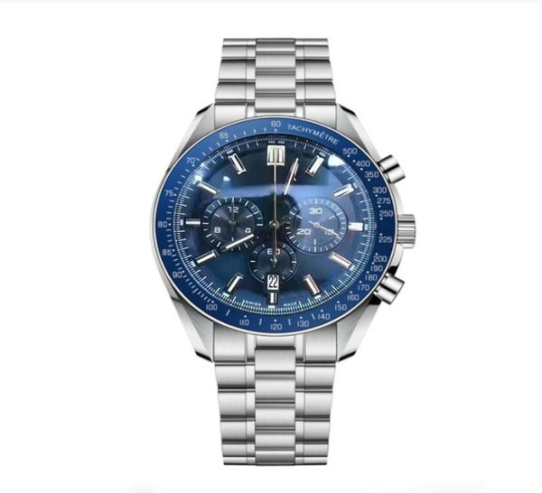 Mens F1 Quartz Chronograph Watch Japan Vk Movement Men039s смотрит на спортивные гонки кожаный ремешок 43 мм1343974