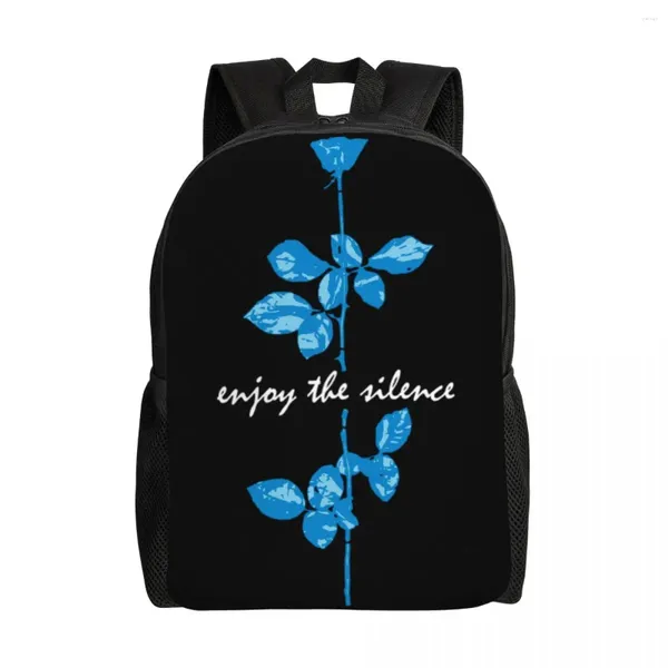 Backpack Depeche Cool Modo Blue for Men Women Waterproof School College Music Bag de Música Impressão