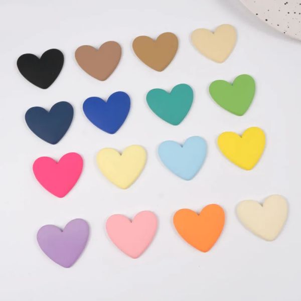 Miniaturen 100pcs Kawaii DIY Bastelblatt flacher Rücken Harz Pfirsich Herz Cabochon Scadwear Headwear Accessoires