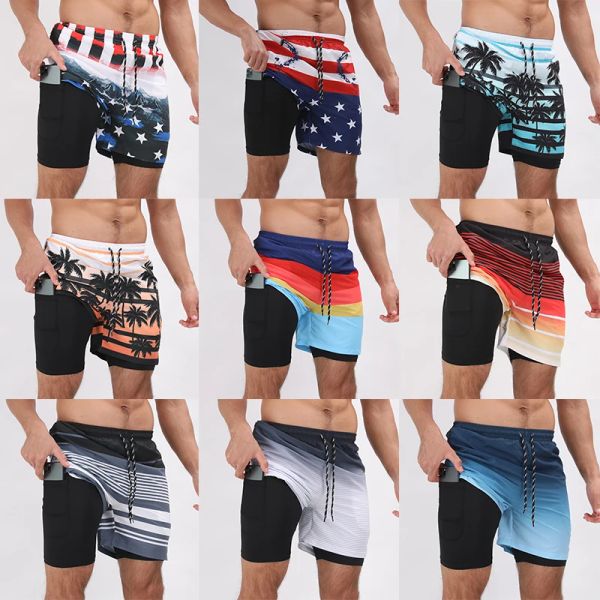 Ternos de verão calça de praia masculina calça de surf calça casual calças de calças de praia shorts masculinos shorts de tábua