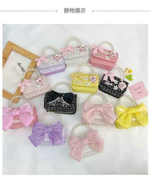 Borse per bambini in stile coreano Borsa Bow Princess Spalla Accessori per la borsa a tracolla ParentChild 240425