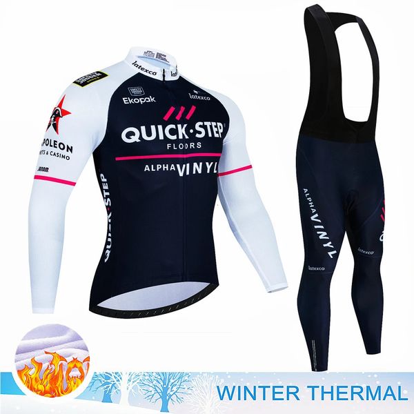 Passo rápido de camisa de ciclismo de lã térmico de inverno