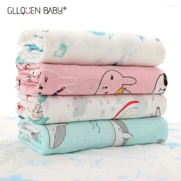 Coperte coperta per baby swaddle 70% in bambù avvolgente asciugamano da bagno da bagno da bagno cover del passeggino120 120 cm