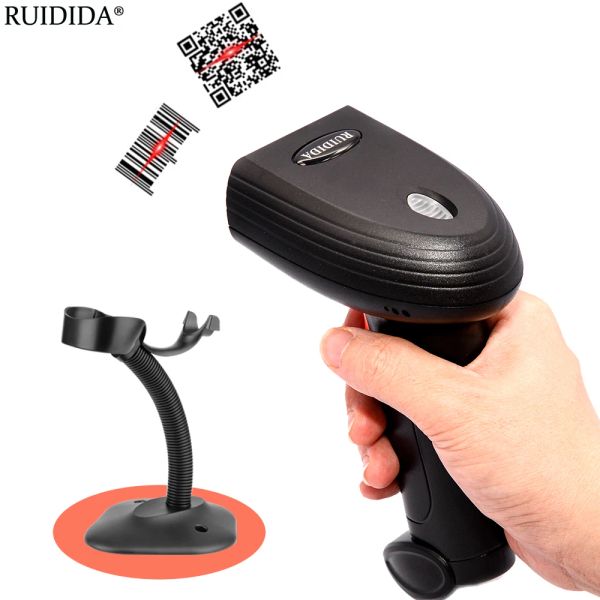 Сканеры QR -код Scanner Scanner 1D 2D Barcod Reader Portable Code Scanner портативные портативные данные QR Reader Matrix Matrix Supermarket Shop Logistr