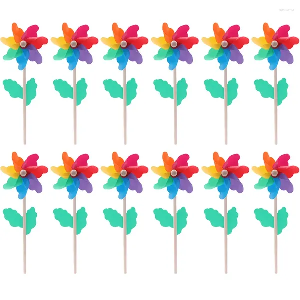 Decorazioni da giardino colorwheel giocattolo per pinwheels decorazioni per feste arcobaleno a vento vortice giocattoli per bambini