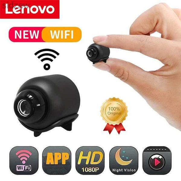 Mini -Kameras Lenovo Mini -Kamera intelligent WLAN 5G Mini 4K/8K Kamera Home Night Vision Safety Audio Recorder 2024 Wx