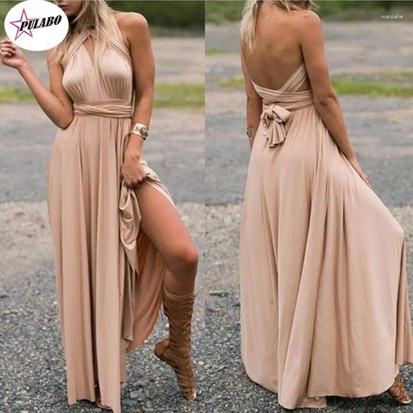 Abiti casual Donne sexy Women Wrap Multiway Convertible Boho Maxi Club Bandage rosso Banda da festa Long Party Bridesmaids Infinity Longue Female Female Female Female Female