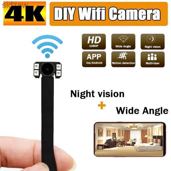 Mini câmeras Diy Módulo 4K Módulo de alta definição 1080p wifi ip mini câmara de vídeo gravador de vídeo em tempo real