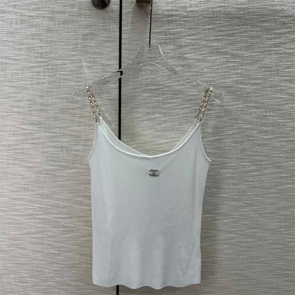 Designer Designer Women's Tank Top Summer Chain Camisole Tops Sexy Party Tops Classic Slim White Top Letter Appliques