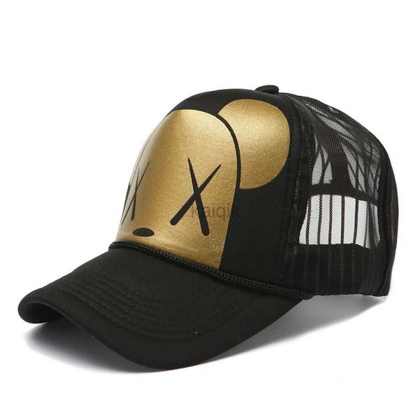 Top Caps Unisex Mesh Beyzbol Kapağı Pentagram Baskı Yaz Nefes Alabası Spor Şapkaları Erkekler için Snapback Kavisli Şapkalar Hip Hop Kapakları Dad Hat D240507