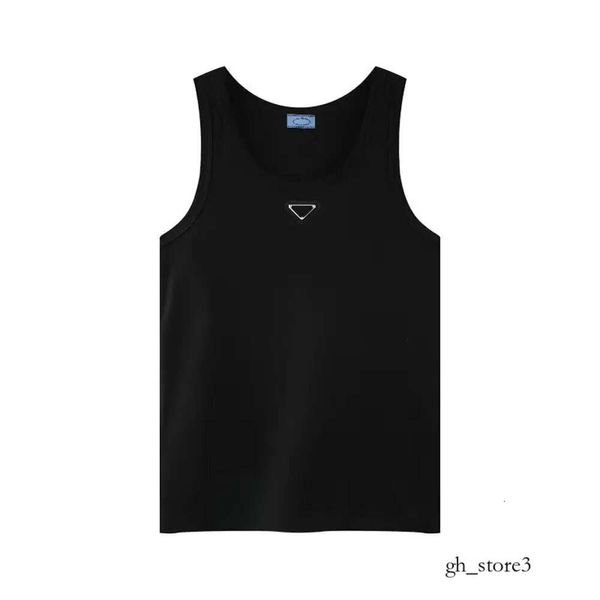 Praada Vest Tasarımcı T-Shirt Tees Erkek Tank Tops Pra T Shirts Yaz İnce Fit Spor Nefes Alabilir Ter Absoring Siyah İç Giyim Alt Moda Erkek Erkekler Prades 186