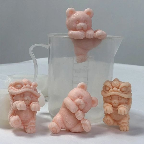 Strumenti 3d orso gatto stampi cubi di ghiaccio