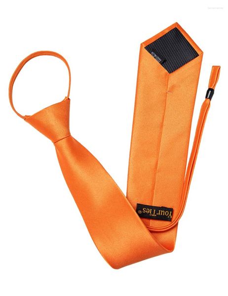 Laço amarra a calcinha laranja de moda para o homem de acessórios Man clássico machado de zíper masculino com bolso quadrado conjunto corbata para hombre navio grátis