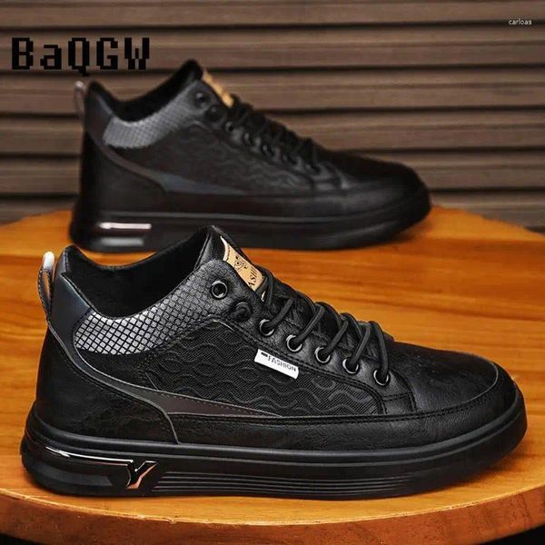 Casual Shoes 2024 Herbst Herren Leather Fashion Sport Designer High Top komfortable Outdoor Business Sneakers Skate