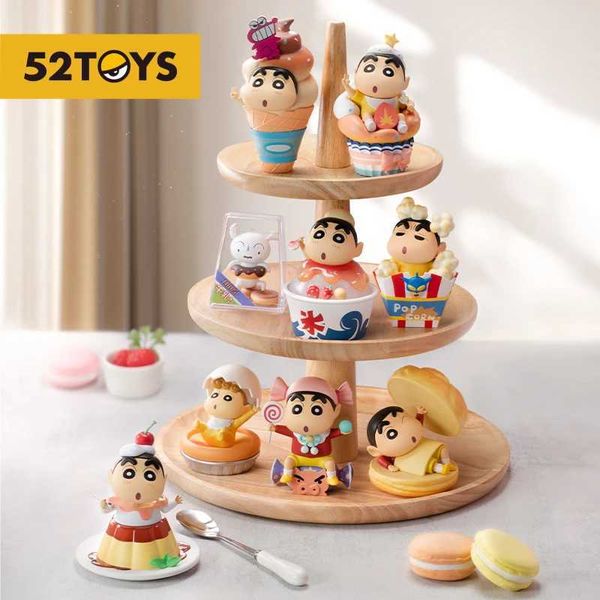 Слепая коробка слепая коробка Crayon Shin-Chan Dessert Time Figure Populate Collectable Art Toy Hot Toys милая фигура Creative Gift T240506