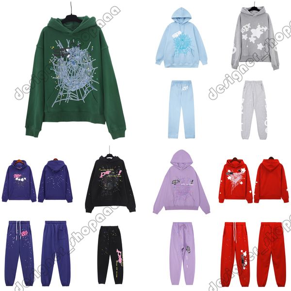 Erkek Hoodie Tasarımcı Hoodie Erkek Tasarımcı Trailsuit Kadın Erkek Tasarımcı Hoodies Yüksek Kaliteli Köpük Baskı Grafik Pembe Mavi Mor Çok Renkli Hoodie Sweatshirt