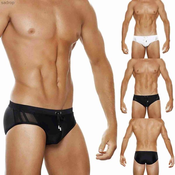 Costumi da bagno maschile sexy uomo in bikini biancheria intima costume da bagno da bagno da bagno calmo calorosi cortometraggi xw