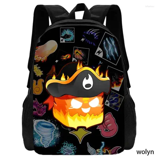 Рюкзак Mochila Blox Fruit Children Cartoon School Sacks для мальчиков девочки амин игра детские подарки игрушки