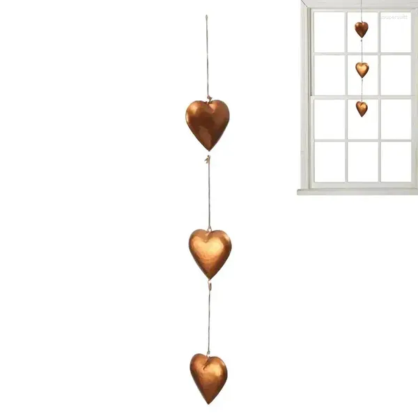 Figurine decorative Wall Metal Heart Ornament 3D Love Decor Citypant per la casa a casa di fattoria Country Decoration Terrace