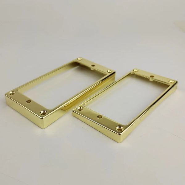 Accessoires 1 Set Gold Humbucker Pickup Frames Hals und Brücken -Tonabnehmer -Montage Ring gebogene Verjüngung für LP E -Gitarre