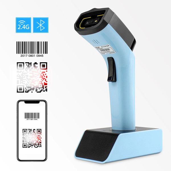 Сканеры Netum 2D Scanner Scanner Bluetooth Автоматическое беспроводное QR -штрих -кодовое чтение точное сканирование Datamatrix PDF417 для системы хранилища POS