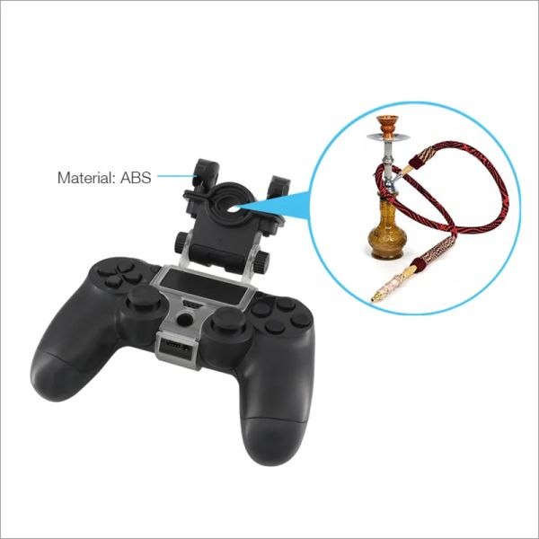 Acessórios Shisha Mangueira Suporte de alumínio do alíneo de alumínio para PS5/PS4/Slim/Pro Game Controller Chicha Narguile Acessórios para fumantes de água