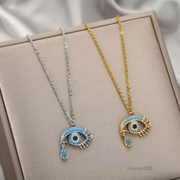 New Fashion Terror Eyes Halskette Designer Halskette für Frauen Goth 18k Gold plattiert Choker Lucky Luxury Halskette Vintage Böhmen Augen Halskette Schmuck für Freunden Geschenk