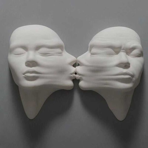 Декоративные предметы статуэтки абстрактная человеческая лицевая стена подвеска.